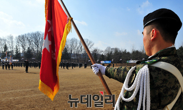 ▲ 특전부사관 214기 임관식 ⓒ뉴데일리 오세진 기자