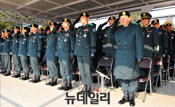 ▲ 특전부사관 214기 임관식 ⓒ뉴데일리 오세진 기자