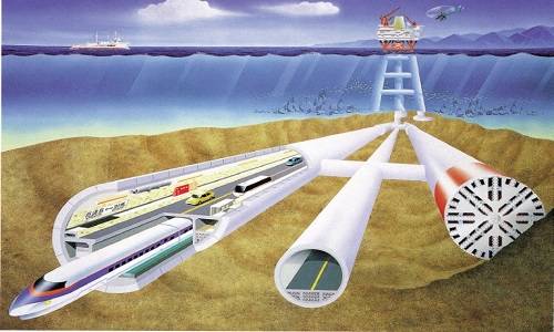 ▲ 사진은 추후 한-중 새비단길과 연계될 한일 해저터널 조감도ⓒ제공=세계평화통일가정연합