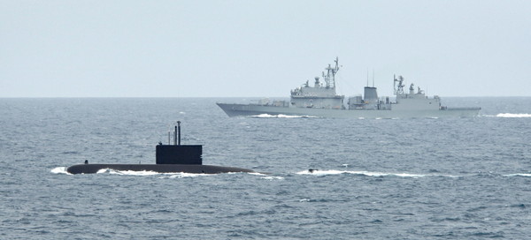 ▲ 작전중인 209급 잠수함.ⓒ해군