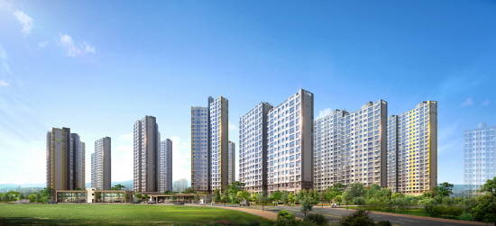 ▲ 호반건설이 분양하는 '수원 호매실 호반베르디움 2단지' 투시도.ⓒ호반건설