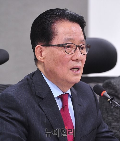 ▲ 새정치민주연합 박지원 당대표 후보. ⓒ뉴데일리 정재훈 기자