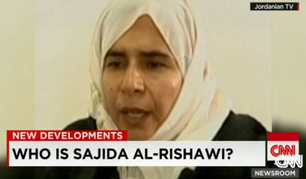 ▲ 사지다 알 리사위가 누구인지 소개하는 CNN 보도장면. 4일 처형될 예정이다. ⓒCNN 보도화면 캡쳐-요르다니안 TV 보도영상