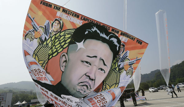 ▲ 북한인권단체들이 대북전단 살포를 준비 중인 모습. 국가인권위는 