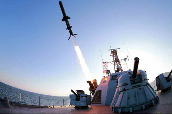 ▲ 北선전매체가 지난 8일 공개한 대함미사일 발사장면. 이 모습으로만 보면 Kh-35가 분명해 보인다. ⓒ北선전매체 화면 캡쳐