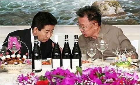 ▲ 김정일을 방문한 노무현 전대통령의 회담 모습.