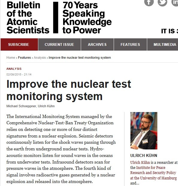 ▲ 미국원자력과학자회보(BAS)