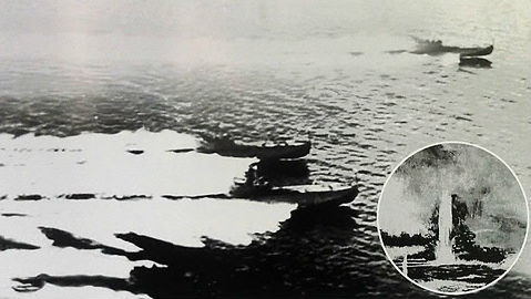 ▲ 북한 어뢰정들 (북한대사관이 공개한 6.25때 사진)=연합뉴스