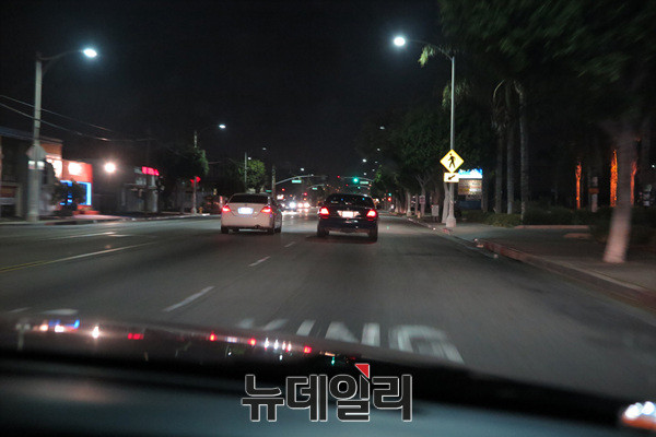 ▲ 범죄 현장으로 이동중인 취재차량  ⓒ뉴데일리 태상호 전문기자