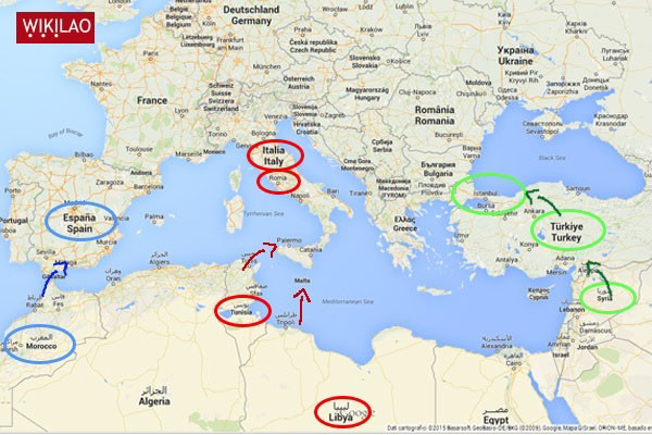 ▲ 이탈리아, 프랑스 등은 테러조직 ISIS가 마그렙 지역을 장악한 뒤에는 자신들을 노릴 것이라고 우려하고 있다. ⓒ이탈리아 '레이트뉴스 24' 보도화면 캡쳐