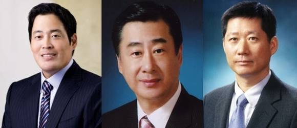 ▲ 왼쪽부터 정용진 신세계 부회장, 이만득 삼천리 회장, 정몽윤 현대해상화재보험 회장.ⓒ각 사