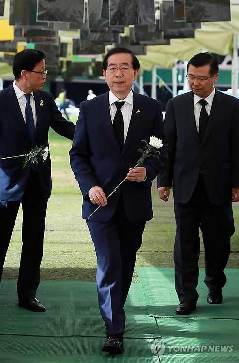 ▲ 지난해 8월, 광화문광장 세월호 천막촌에서 농성 중인 구 통합진보당 당원들.ⓒ 뉴데일리 정재훈 기자