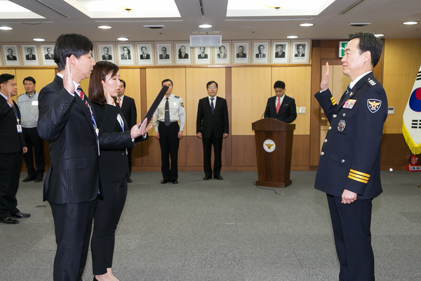 ▲ ⓒ뉴데일리부산경찰청 '지능범죄수사대'출범을 계기로,고질적인 범죄를 척결하는 함