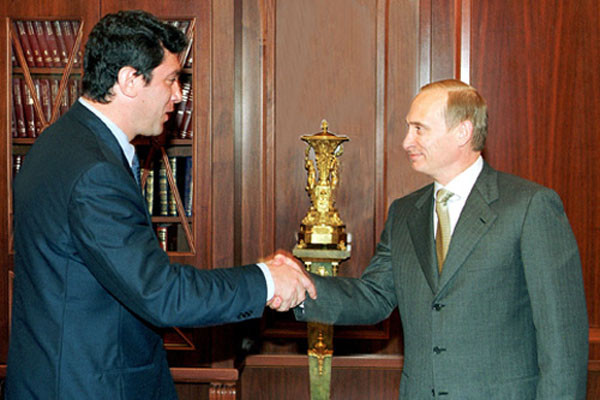 ▲ 보리스 넴초프와 블라디미르 푸틴 대통령이 만난 자리. 보리스 넴초프는 옐친 대통령의 후계자로 인정받아 왔다고 한다. ⓒ위키피디아 공개사진