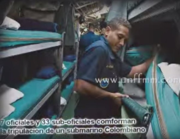 콜롬비아해군 209급 잠수함 내부.ⓒ유튜브 캡쳐