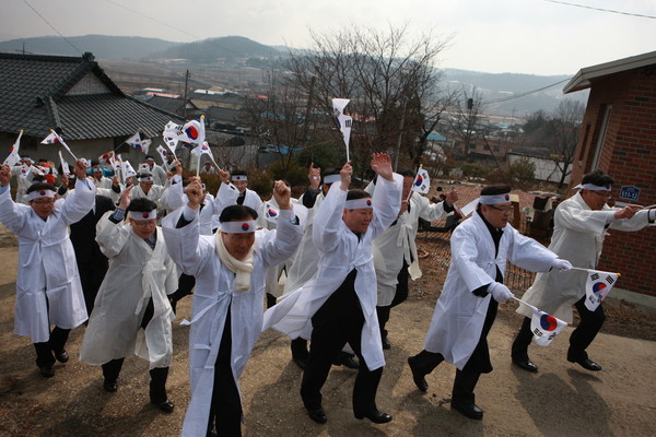 ▲ 의성군 비안면 만세운동 재연ⓒ의성군 제공