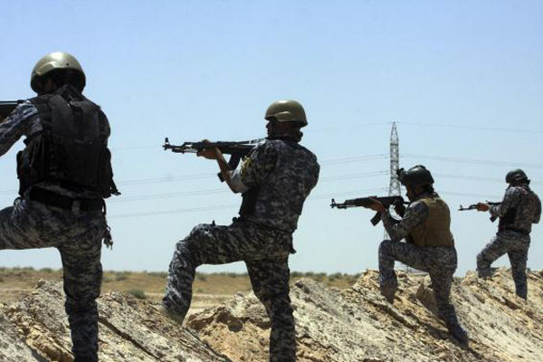 ▲ 티크리트 대학 외곽을 공격 중인 이라크 보안군. ⓒ이란 언론 보도화면 캡쳐