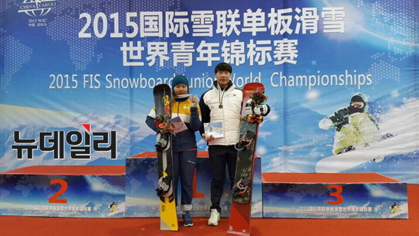 ▲ 정해림, 이상호 선수.ⓒ대한스키협회