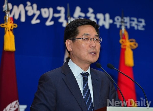 ▲ 김민석 대변인. ⓒ뉴데일리 정재훈 기자