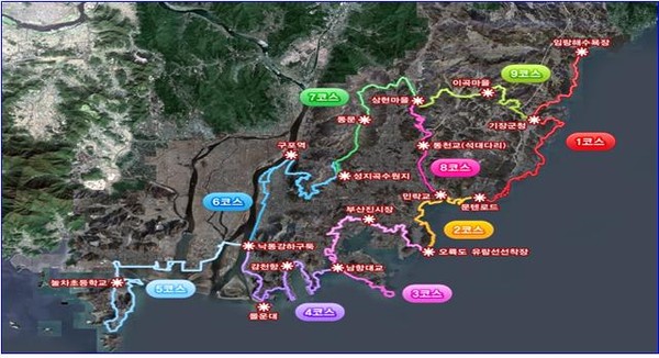 ▲ 부산시= 갈맷길 점검대상시설