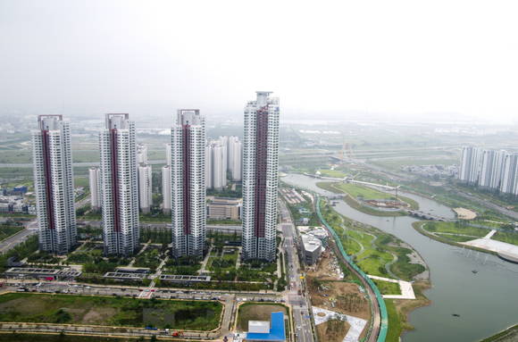 ▲ 청라 더샵 레이크파크 조감도.ⓒ포스코건설