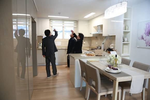 ▲ 꿈의숲 SK뷰 샘플하우스.ⓒSK건설