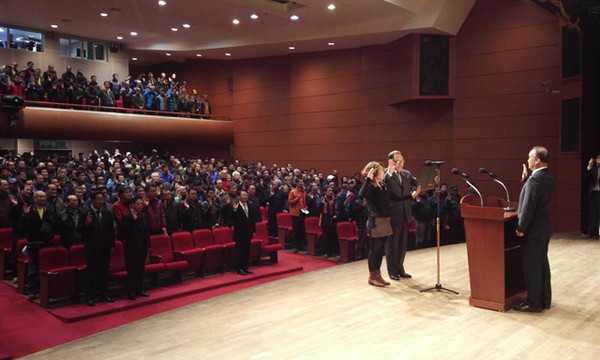 ▲ 운수업계 종사자들은 원해연’ 유치 촉구 결의 대회를 가졌다. ⓒ경주시 제공