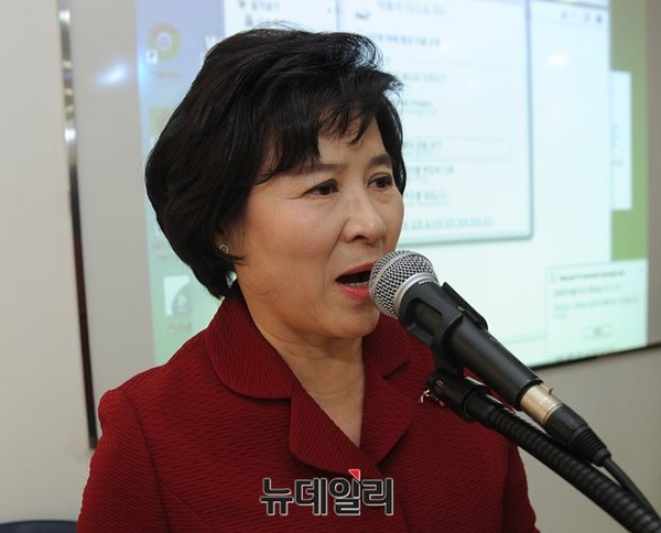 ▲ 이경자 공교육살리기학부모연합 대표. ⓒ뉴데일리 정재훈 사진기자