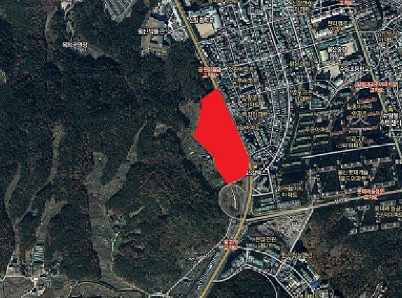 ▲ 남구 신정동 산 195-12 일원  국립산업기술박물관 건립예정부지 =다음지도 캡쳐ⓒ뉴데일리