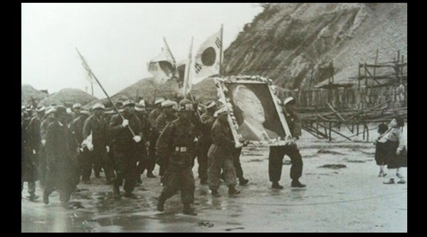 ▲ ▲ 파블로 피카소 1951년 作 '한국에서의 학살' ⓒ이호 목사 제공