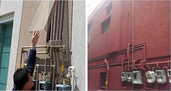 ▲ 배관설비에 범죄예방기준을 적용한 예.ⓒ국토교통부