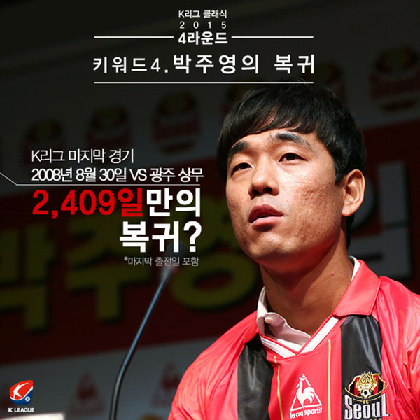 ▲ 박주영 선수.ⓒ프로축구연맹