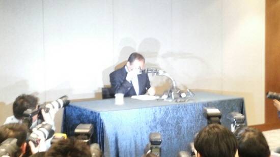 ▲ 성완종 경남기업 전 회장이 기자회견에서 자신의 혐의를 전면 부인했다.ⓒ뉴데일리경제