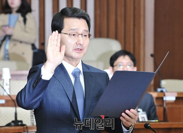 ▲ 지난 7일 대법관 후보자 인사청문회에 나선 박상옥 대법관 후보자. ⓒ뉴데일리 이종현 기자