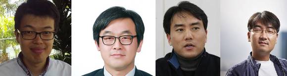 ▲ (왼쪽부터)GIST 정원진 교수, 서울대 이준호 교수, 전자부품연구원 김영준 책임연구원, 한국산업기술대 이성남 교수. ⓒ삼성그룹