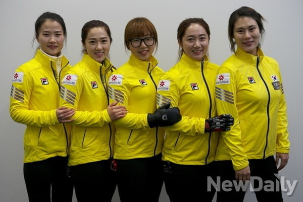 ▲ 2014-2015년 여자 컬링 국가대표팀.ⓒ뉴데일리
