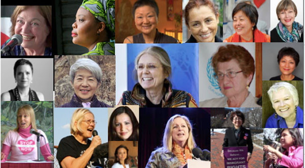 ▲ ‘Women Cross DMZ’ 행사에 참여할 것으로 알려진 세계 12개국의 '페미니스트'들. 이들이 DMZ를 건넌다고 평화가 온다면 대체 지금까지는 뭐하고 있었던 걸까. 여성부 만들고 있었을까? ⓒ피스 디벨롭먼트 펀드 ORG 홈페이지 캡쳐