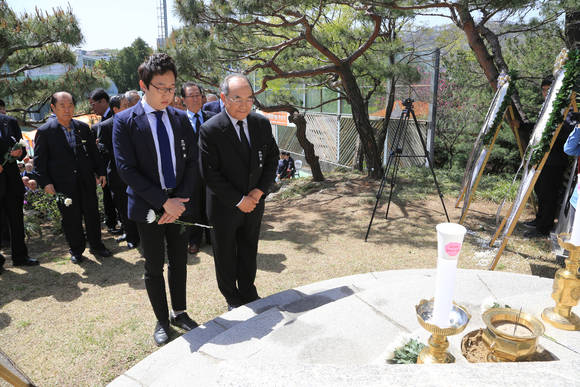 ▲ 4·19 혁명 55주년 기념 추모식ⓒ동국대학교