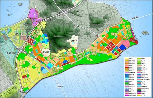 ▲ 영종하늘도시 토지이용계획도ⓒLH