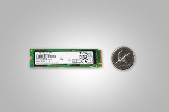 ▲ M.2 NVMe SSD. ⓒ삼성전자.