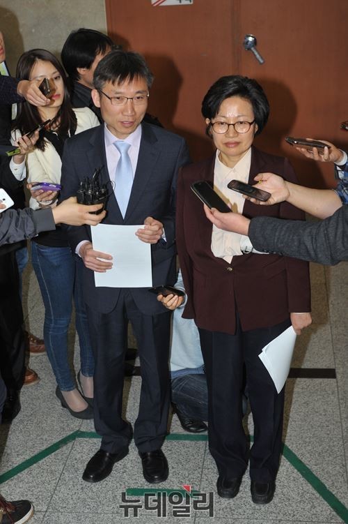 ▲ 옛 통진당 이상규-김미희 전 의원.ⓒ뉴데일리