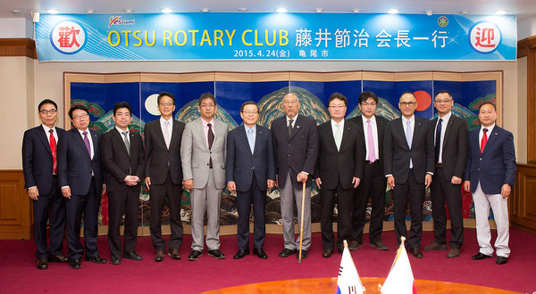 ▲ 구미시에 오쯔 로타리클럽 후지이 회장을 비롯한 일행은 구미시를 예방했다.ⓒ구미시 제공