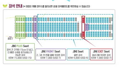 ▲ 진에어가 지난 17일부터 국내선 대상 사전 좌석 지정제를 운영하고 있다. ⓒ진에어