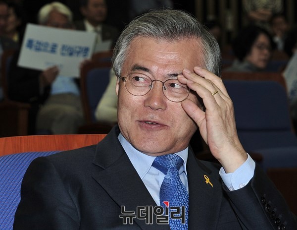 ▲ 새정치민주연합 문재인 대표. ⓒ뉴데일리 이종현 기자
