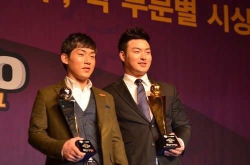 ▲ 서건창과 박병호 선수.ⓒ뉴데일리