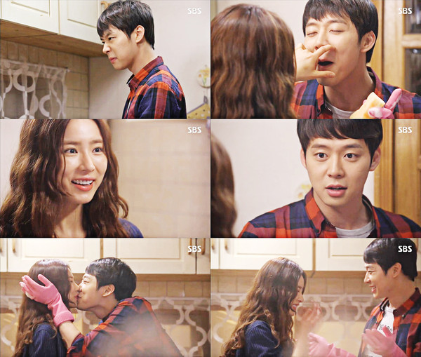 ▲ '냄새를 보는 소녀'에서 열연하고 있는 박유천과 신세경ⓒSBS방송화면 캡쳐