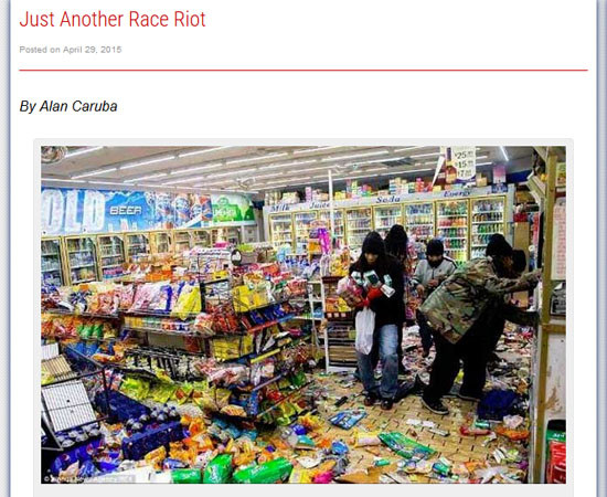 ▲ 볼티모어 흑인 폭동 당시 상점을 약탈하는 폭도들. 이런 폭도들에 대해 美민주당과 공화당은 전혀 상반된 태도를 취하고 있다. ⓒ美총기전문매체 '아모랜드(ammoland)' 닷컴 보도화면 캡쳐