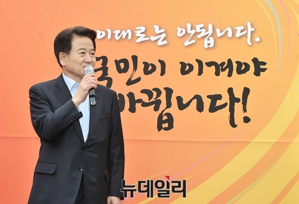 ▲ 국민모임 정동영 인재영입위원장. ⓒ뉴데일리 이종현 기자