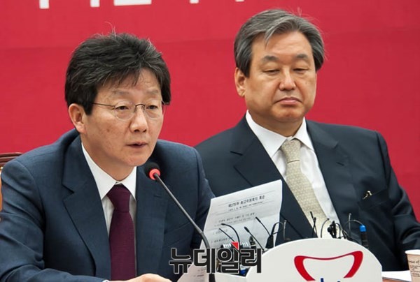 ▲ 새누리당 김무성 대표최고위원과 유승민 원내대표. ⓒ뉴데일리 이종현 기자