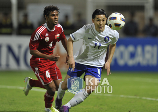 ▲ 경기 직후 상대 선수에게 폭행당한 남태희ⓒ대한축구협회 제공